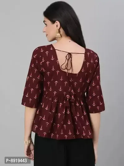 Womens Rayon Fabric Designer  Stylish Tunic Tops-thumb2