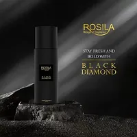 Rosila Black Diamond Stay Fresh And Bold Perfume Body Spray For Men And Women- 200 ml-thumb2