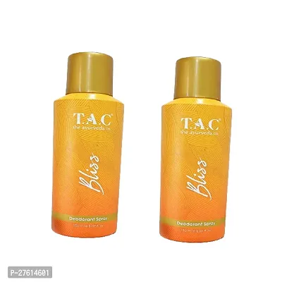 T.A.C The Ayurveda c. Bliss Deodorant Spray- 150 ml Each, Pack Of 2-thumb0