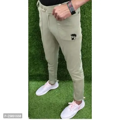 Stylish Grey Modal Regular Track Pants For Men-thumb0