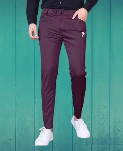 Trendy Polycotton Pant Style Regular Track Pants for Men