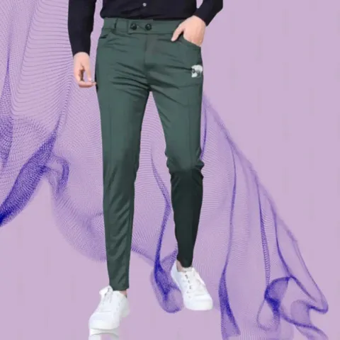 Classic Jaquard Solid Track pants for Men