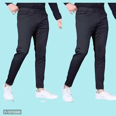 mens track pants black (pack of 2)-thumb0