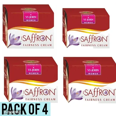 VI-JOHN Saffron Fairness Cream Advanced Pack Of 4  (200 g)-thumb0