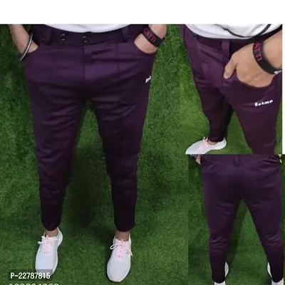 Classic Jaquard Solid Track pants for Men