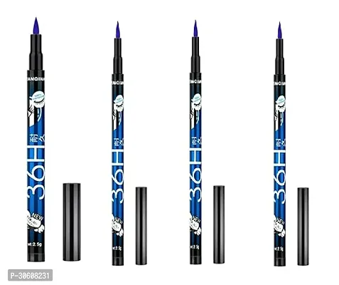 36H Waterproof Liquid Eyeliner (Blue - Pack of 4)