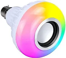 12W B22 Led Bulb with Bluetooth Speaker Music Light Bulb + Rgb Light Ball Bulb with Remote Control( pack of 1)-thumb1