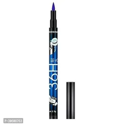 36H Waterproof Liquid Eyeliner Makeup Beauty Cosmetics Long-lasting Eye Linerand  36H Black Waterproof Liquid Eyeliner black   (Blue)  ( combo pack )-thumb5