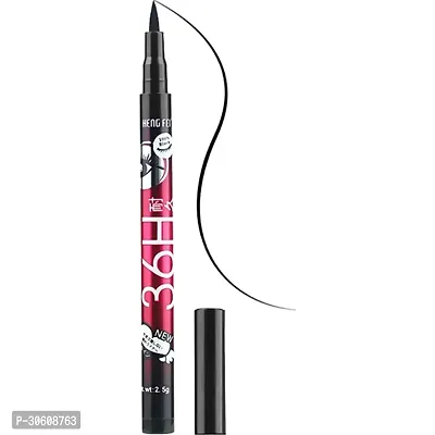 36H Waterproof Liquid Eyeliner Makeup Beauty Cosmetics Long-lasting Eye Linerand  36H Black Waterproof Liquid Eyeliner black   (Blue)  ( combo pack )-thumb4