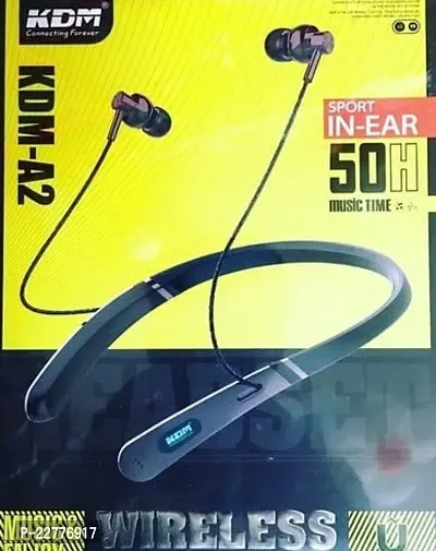 Stylish Black On-ear  Over-ear Headphones With Microphone