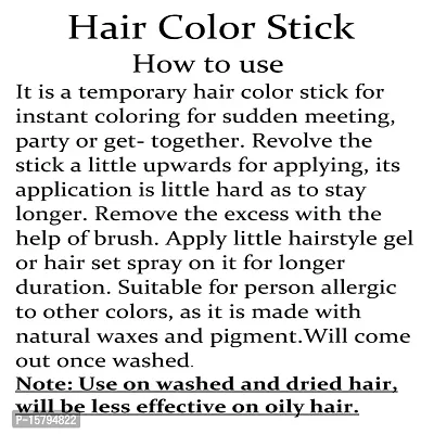 Bisleri Hair Color Touch Up Stick, Hair Liner, Colors Sticks for Women, Beauty Hairs Colour, Girls, Men, Boys- (Brown,4gram x 1)-thumb2