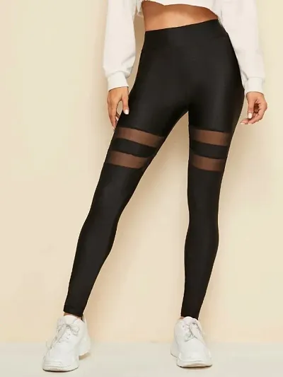 Buy WEARJUKEBOX Gym wear Leggings, Ankle Length Stretchable Workout  Tights
