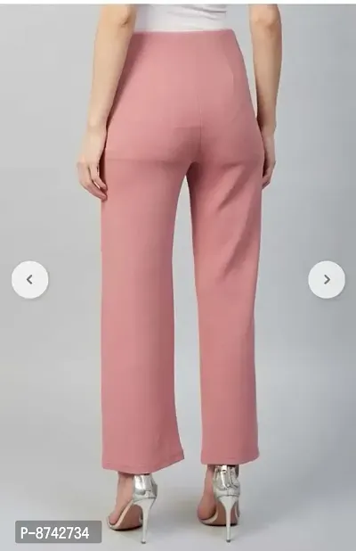 Slim Fit Pretty Sensational Cotton Trouser For Women-thumb2