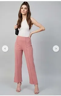 Slim Fit Pretty Sensational Cotton Trouser For Women-thumb3