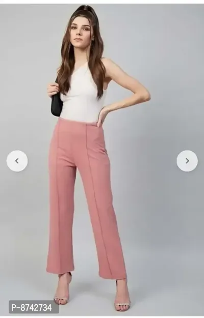 Slim Fit Pretty Sensational Cotton Trouser For Women-thumb4