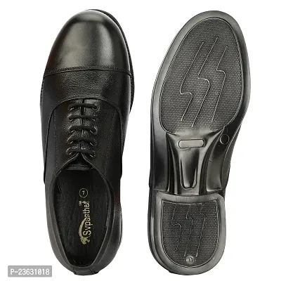 SV panther  Men's Black Leather  Stylish/Comfortable Lace-Ups Oxford police shoes  6-thumb4