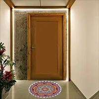 Beautiful Decorative Rangoli Sticker For Puja Room / Holi / Diwali Festivals Home Decoration Self-Adhesive Floor Vinyl Sticker (Size 41x41 CM)-thumb2