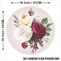 Beautiful Decorative Rangoli Sticker For Puja Room / Holi / Diwali Festivals Home Decoration Self-Adhesive Floor Vinyl Sticker (Size 41x41 CM)-thumb4