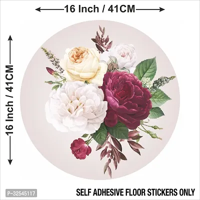 Beautiful Decorative Rangoli Sticker For Puja Room / Holi / Diwali Festivals Home Decoration Self-Adhesive Floor Vinyl Sticker (Size 41x41 CM)-thumb5