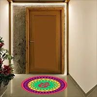 Beautiful Decorative Rangoli Sticker For Puja Room / Holi / Diwali Festivals Home Decoration Self-Adhesive Floor Vinyl Sticker (Size 41x41 CM)-thumb4