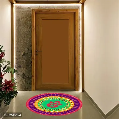 Beautiful Decorative Rangoli Sticker For Puja Room / Holi / Diwali Festivals Home Decoration Self-Adhesive Floor Vinyl Sticker (Size 41x41 CM)-thumb5