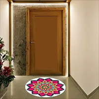 Beautiful Decorative Rangoli Sticker For Puja Room / Holi / Diwali Festivals Home Decoration Self-Adhesive Floor Vinyl Sticker (Size 41x41 CM)-thumb3