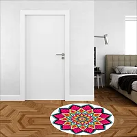 Beautiful Decorative Rangoli Sticker For Puja Room / Holi / Diwali Festivals Home Decoration Self-Adhesive Floor Vinyl Sticker (Size 41x41 CM)-thumb1