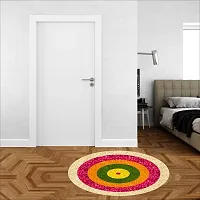 Beautiful Decorative Rangoli Sticker For Puja Room / Holi / Diwali Festivals Home Decoration Self-Adhesive Floor Vinyl Sticker (Size 41x41 CM)-thumb4