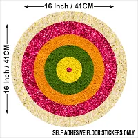 Beautiful Decorative Rangoli Sticker For Puja Room / Holi / Diwali Festivals Home Decoration Self-Adhesive Floor Vinyl Sticker (Size 41x41 CM)-thumb2