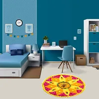 Beautiful Decorative Rangoli Sticker For Puja Room / Holi / Diwali Festivals Home Decoration Self-Adhesive Floor Vinyl Sticker (Size 41x41 CM)-thumb3