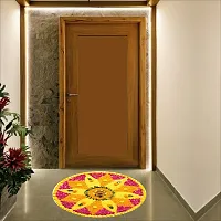 Beautiful Decorative Rangoli Sticker For Puja Room / Holi / Diwali Festivals Home Decoration Self-Adhesive Floor Vinyl Sticker (Size 41x41 CM)-thumb4