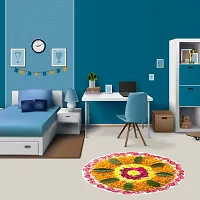 Beautiful Decorative Rangoli Sticker For Puja Room / Holi / Diwali Festivals Home Decoration Self-Adhesive Floor Vinyl Sticker (Size 41x41 CM)-thumb3