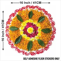 Beautiful Decorative Rangoli Sticker For Puja Room / Holi / Diwali Festivals Home Decoration Self-Adhesive Floor Vinyl Sticker (Size 41x41 CM)-thumb4