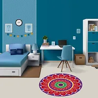 Beautiful Decorative Rangoli Sticker For Puja Room / Holi / Diwali Festivals Home Decoration Self-Adhesive Floor Vinyl Sticker (Size 41x41 CM)-thumb3