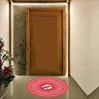 Beautiful Decorative Rangoli Sticker For Puja Room / Holi / Diwali Festivals Home Decoration Self-Adhesive Floor Vinyl Sticker (Size 41x41 CM)-thumb4