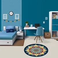 Beautiful Decorative Rangoli Sticker For Puja Room / Holi / Diwali Festivals Home Decoration Self-Adhesive Floor Vinyl Sticker (Size 41x41 CM)-thumb3