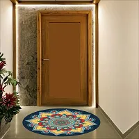 Beautiful Decorative Rangoli Sticker For Puja Room / Holi / Diwali Festivals Home Decoration Self-Adhesive Floor Vinyl Sticker (Size 41x41 CM)-thumb4