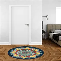 Beautiful Decorative Rangoli Sticker For Puja Room / Holi / Diwali Festivals Home Decoration Self-Adhesive Floor Vinyl Sticker (Size 41x41 CM)-thumb2