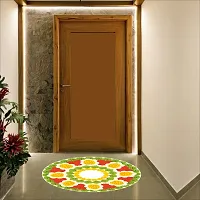 Beautiful Decorative Rangoli Sticker For Puja Room / Holi / Diwali Festivals Home Decoration Self-Adhesive Floor Vinyl Sticker (Size 41x41 CM)-thumb4