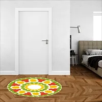 Beautiful Decorative Rangoli Sticker For Puja Room / Holi / Diwali Festivals Home Decoration Self-Adhesive Floor Vinyl Sticker (Size 41x41 CM)-thumb2