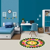 Beautiful Decorative Rangoli Sticker For Puja Room / Holi / Diwali Festivals Home Decoration Self-Adhesive Floor Vinyl Sticker (Size 41x41 CM)-thumb3