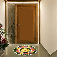 Beautiful Decorative Rangoli Sticker For Puja Room / Holi / Diwali Festivals Home Decoration Self-Adhesive Floor Vinyl Sticker (Size 41x41 CM)-thumb4