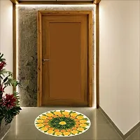 Beautiful Decorative Rangoli Sticker For Puja Room / Holi / Diwali Festivals Home Decoration Self-Adhesive Floor Vinyl Sticker (Size 41x41 CM)-thumb4