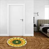 Beautiful Decorative Rangoli Sticker For Puja Room / Holi / Diwali Festivals Home Decoration Self-Adhesive Floor Vinyl Sticker (Size 41x41 CM)-thumb2