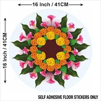 Beautiful Decorative Rangoli Sticker For Puja Room / Holi / Diwali Festivals Home Decoration Self-Adhesive Floor Vinyl Sticker (Size 41x41 CM)-thumb4