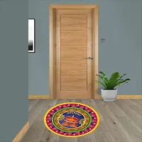 Beautiful Decorative Rangoli Sticker For Puja Room / Holi / Diwali Festivals Home Decoration Self-Adhesive Floor Vinyl Sticker (Size 41x41 CM)-thumb2