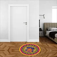 Beautiful Decorative Rangoli Sticker For Puja Room / Holi / Diwali Festivals Home Decoration Self-Adhesive Floor Vinyl Sticker (Size 41x41 CM)-thumb3