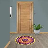 Beautiful Decorative Rangoli Sticker For Puja Room / Holi / Diwali Festivals Home Decoration Self-Adhesive Floor Vinyl Sticker (Size 41x41 CM)-thumb3