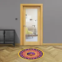 Beautiful Decorative Rangoli Sticker For Puja Room / Holi / Diwali Festivals Home Decoration Self-Adhesive Floor Vinyl Sticker (Size 41x41 CM)-thumb4