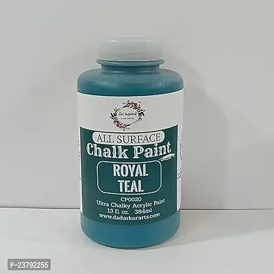 Get Inspired Royal Teal Super Matte Chalk Paint 384Ml Jumbo Bottle